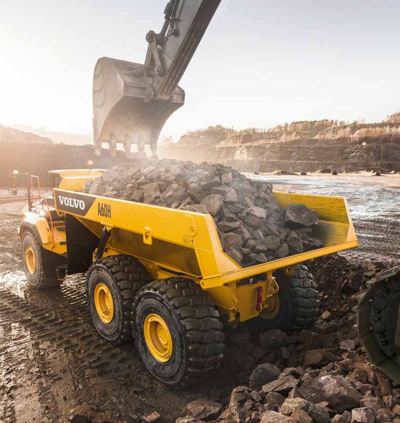 Сочлененный самосвал volvo a60h